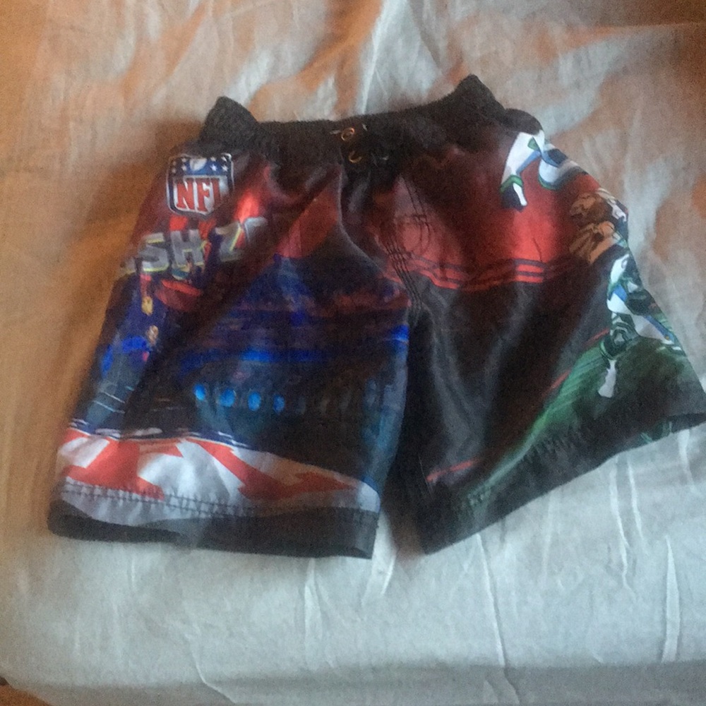 NFL kids Swim Trunks sz XS 4/5